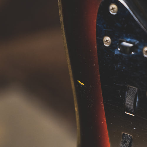 1966 Fender Jaguar Electric Guitar, 3 Color Sunburst, Original Hardshell Case & Parker Body Guard - Vintage