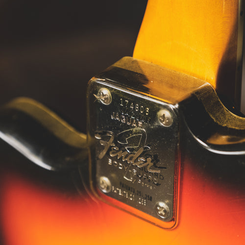 1966 Fender Jaguar Electric Guitar, 3 Color Sunburst, Original Hardshell Case & Parker Body Guard - Vintage