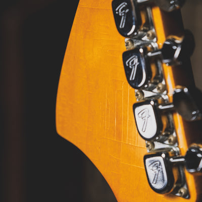 1966 Fender Jaguar Electric Guitar, 3 Color Sunburst, Original Hardshell Case & Parker Body Guard - Vintage