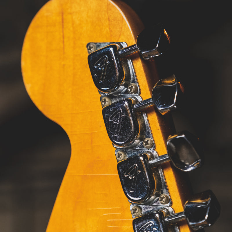 1966 Fender Jaguar Electric Guitar, 3 Color Sunburst, Original Hardshell Case & Parker Body Guard - Vintage