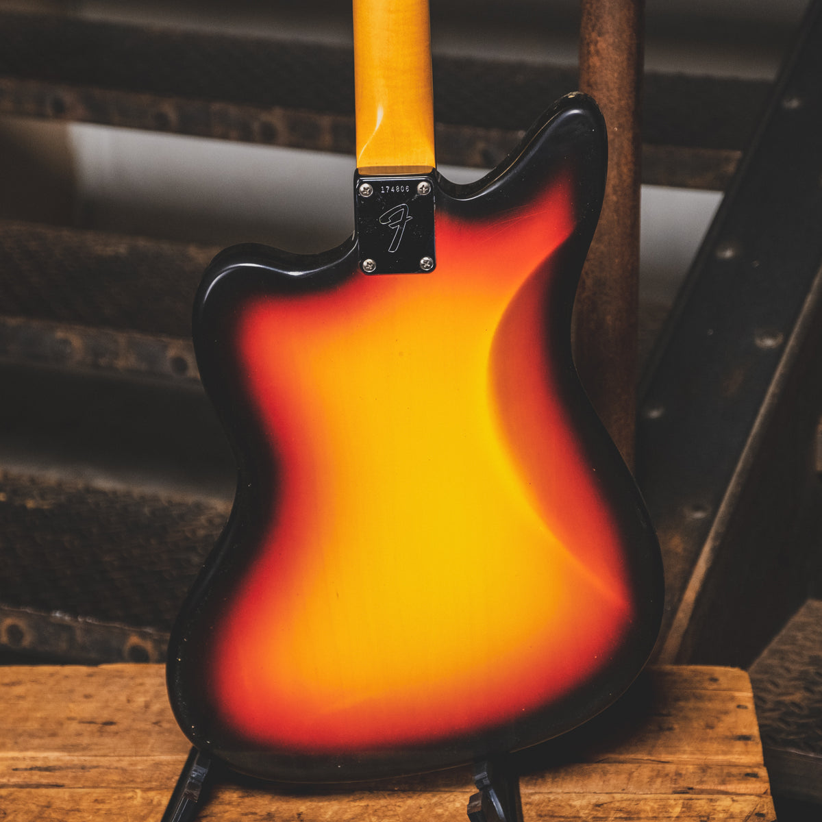 1966 Fender Jaguar Electric Guitar, 3 Color Sunburst, Original Hardshell Case & Parker Body Guard - Vintage