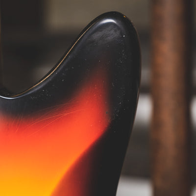 1966 Fender Jaguar Electric Guitar, 3 Color Sunburst, Original Hardshell Case & Parker Body Guard - Vintage