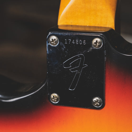 1966 Fender Jaguar Electric Guitar, 3 Color Sunburst, Original Hardshell Case & Parker Body Guard - Vintage