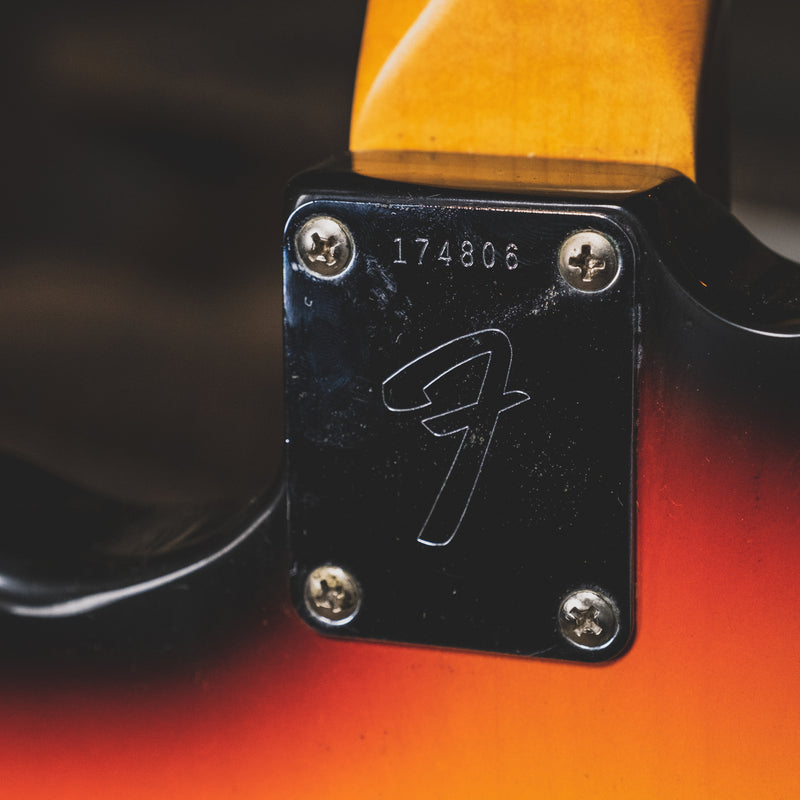 1966 Fender Jaguar Electric Guitar, 3 Color Sunburst, Original Hardshell Case & Parker Body Guard - Vintage