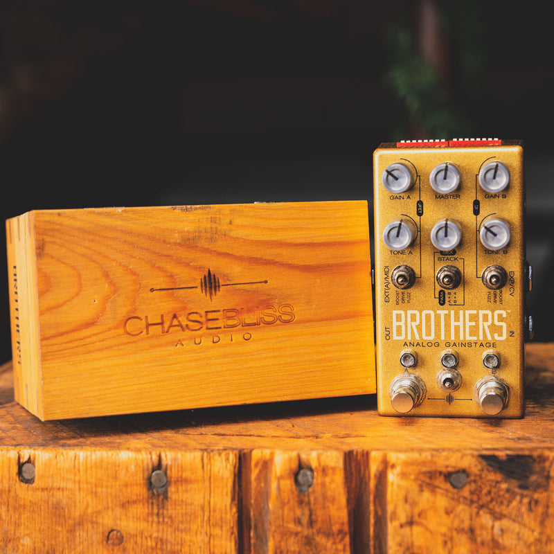 2017 Chase Bliss Brothers Analog Gainstage Overdrive Effect Pedal w/Wooden Box - Used