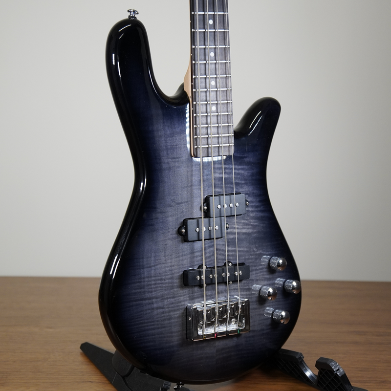 2022 Spector Legend 4 Bass Guitar, Black Stain - Used