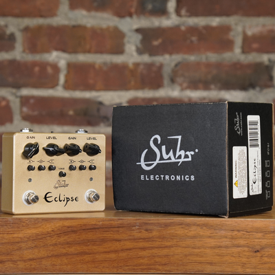 Suhr 2020 Limited Edition Eclipse Dual Overdrive Distortion Effect Pedal, Gold With Box - Used