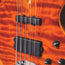 2022 Lakland 5 String Premium Quilted Redwood Bass Guitar w/OHSC - Used