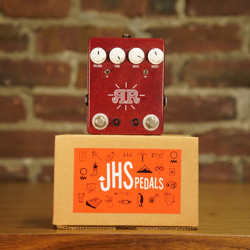 JHS Ruby Red Overdrive Boost Effect Pedal With Box - Used