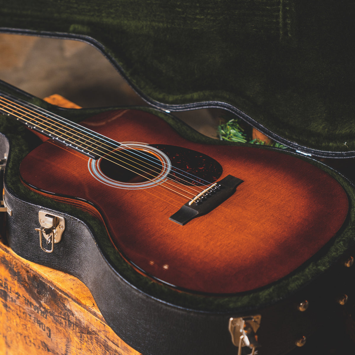 2016 Martin OM-21 Ambertone Burst Acoustic Guitar With OHSC - Used