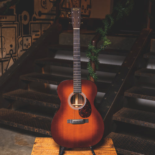 2016 Martin OM-21 Ambertone Burst Acoustic Guitar With OHSC - Used