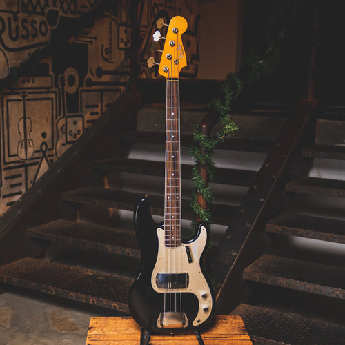 2021 Fender Custom Shop 1959 Precision Bass, Journeyman Relic, Aged Black OHSC - Used