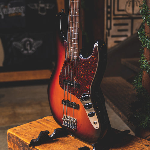 2015 Fender American Standard Jazz Bass, Sunburst w/OHSC - Used