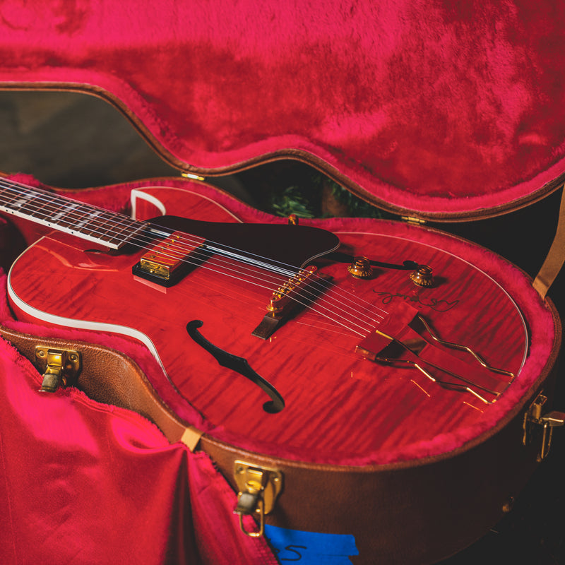 1991 Gibson ES-165 Hollow Body, Autographed by Al Di Meola, Cherry w/OHSC - Used