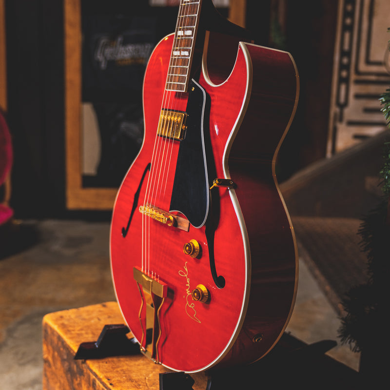 1991 Gibson ES-165 Hollow Body, Autographed by Al Di Meola, Cherry w/OHSC - Used