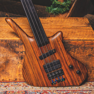 1998 Warwick Dolphin Pro 1 Ovangkol Fretless Bass Guitar with OHSC - Used
