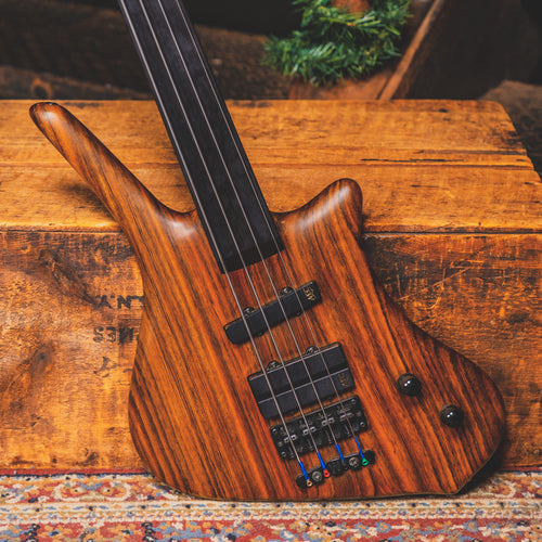 1998 Warwick Dolphin Pro 1 Ovangkol Fretless Bass Guitar with OHSC - Used