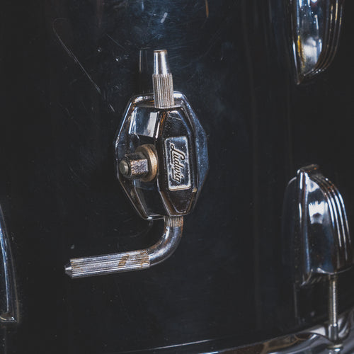 1980s Ludwig Chicago Badge Black Cortex Drum Set - Used