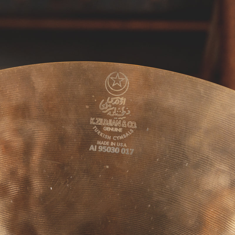 1990's Zildjian 20" K Ride Cymbal - Used