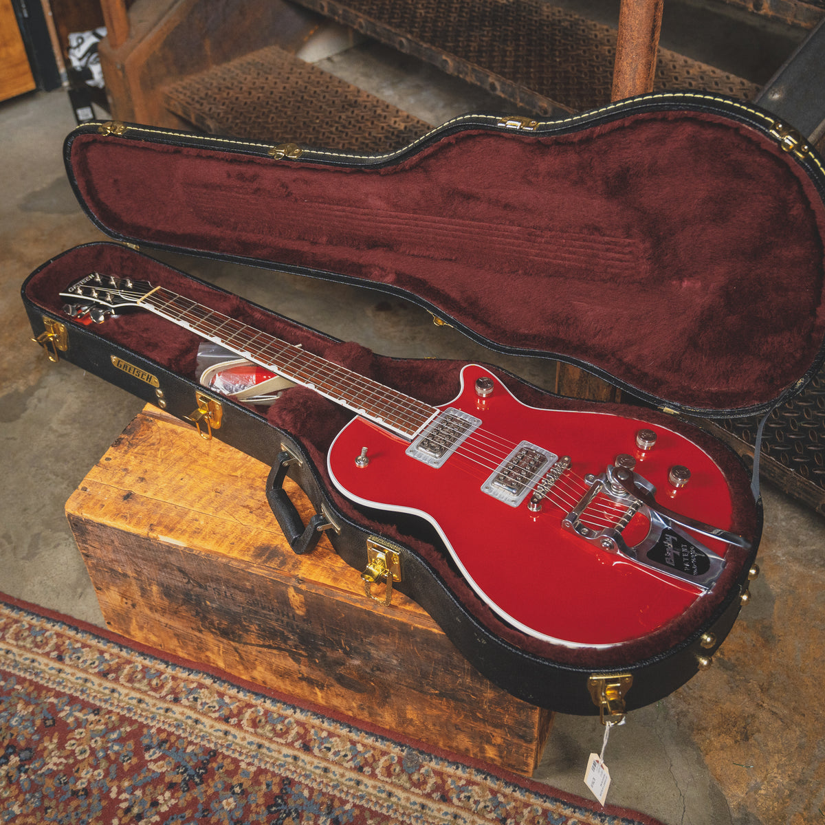 2018 Gretsch G6131T Players Edition Jet, Firebird Red with OHSC - Used