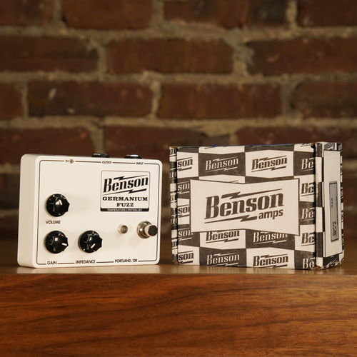Benson Amps Germanium Fuzz Effect Pedal, White With Box - Used