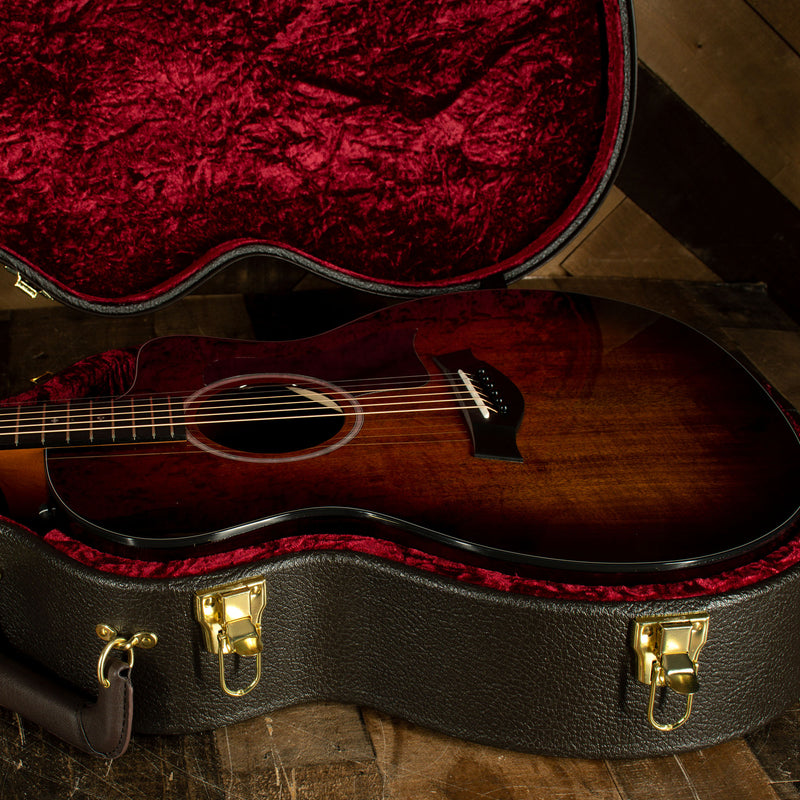 2022 Taylor 224CE-K DLX 200 Deluxe Series All Koa, Grand Auditorium Acoustic Guitar w/OHSC - Used