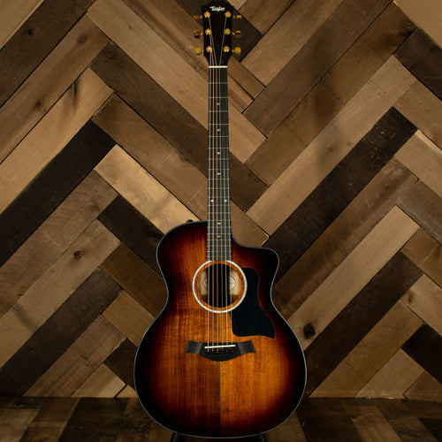 2022 Taylor 224CE-K DLX 200 Deluxe Series All Koa, Grand Auditorium Acoustic Guitar w/OHSC - Used