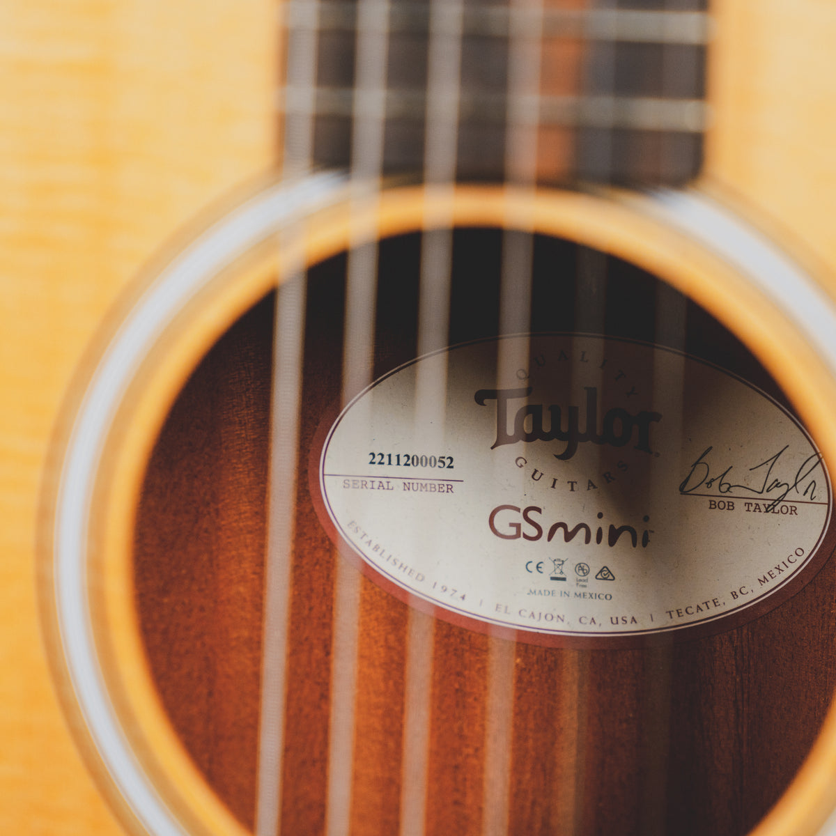 2020 Taylor GS Mini Acoustic Guitar Rosewood, Natural with OGB - Used