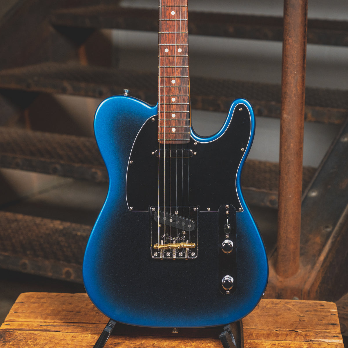 2022 Fender American Professional II Telecaster Electric Guitar, Dark Night with OHSC - Used