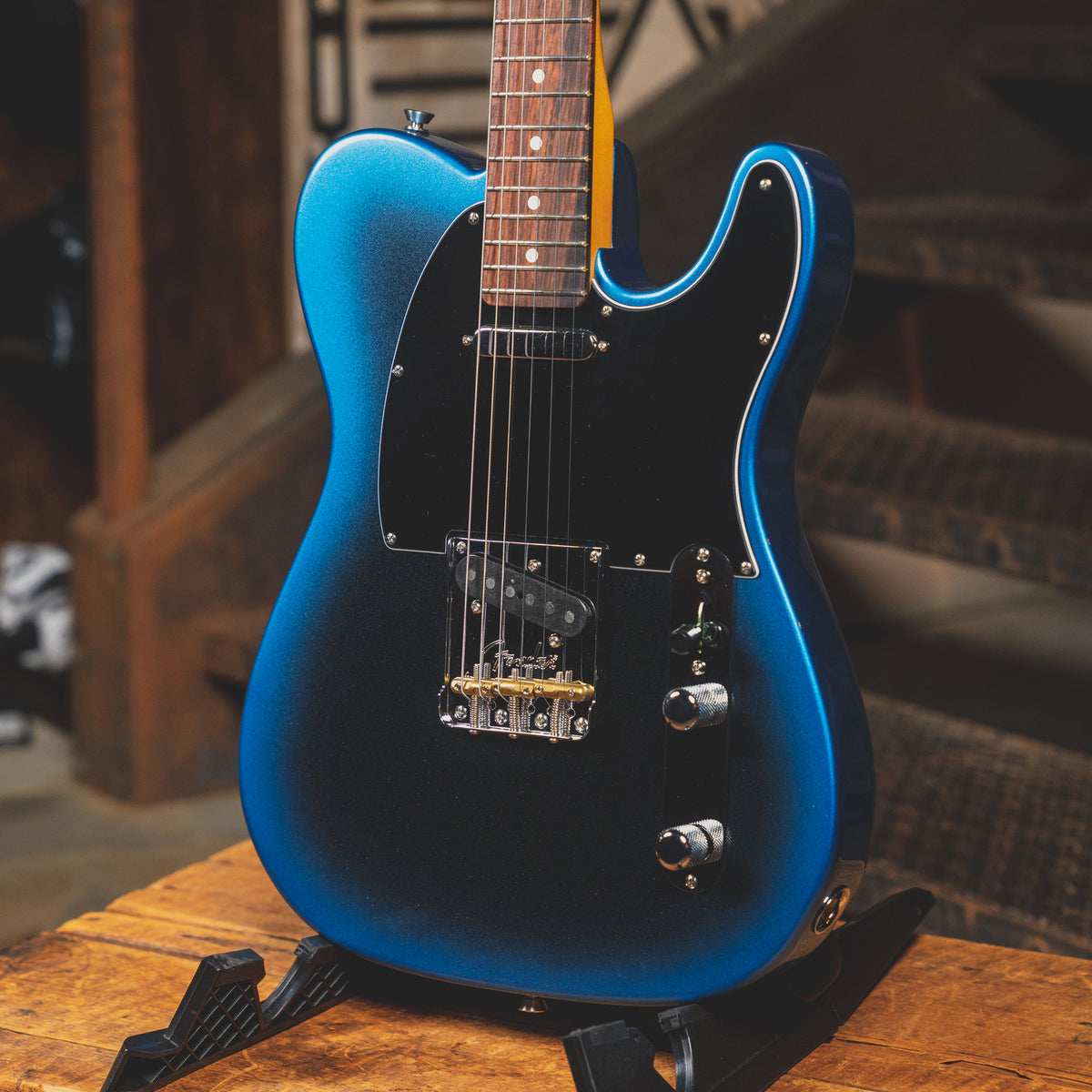 2022 Fender American Professional II Telecaster Electric Guitar, Dark Night with OHSC - Used