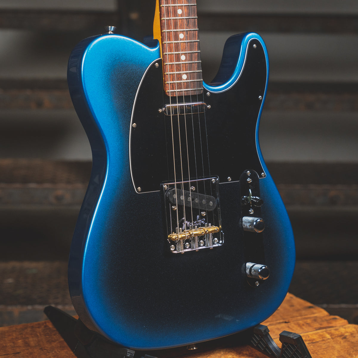 2022 Fender American Professional II Telecaster Electric Guitar, Dark Night with OHSC - Used
