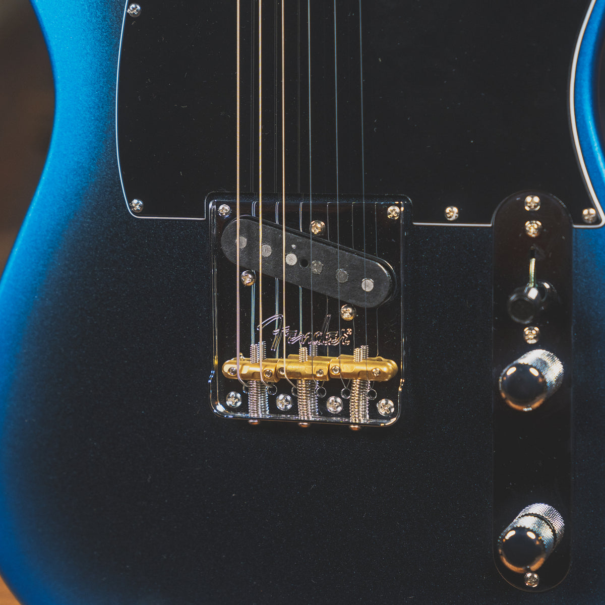 2022 Fender American Professional II Telecaster Electric Guitar, Dark Night with OHSC - Used