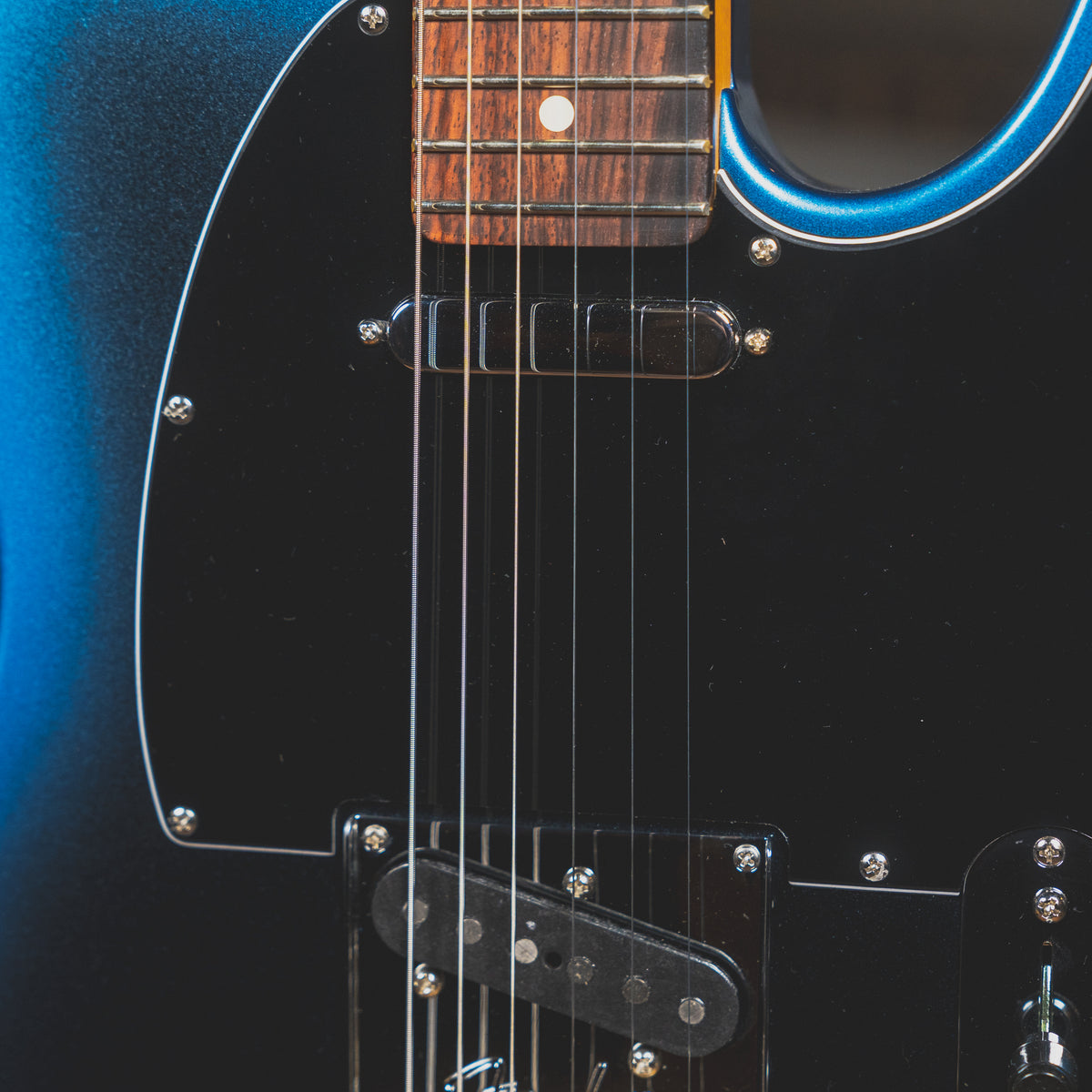 2022 Fender American Professional II Telecaster Electric Guitar, Dark Night with OHSC - Used