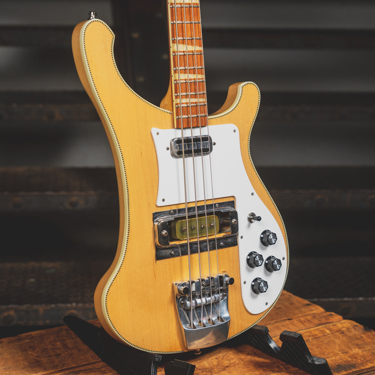 1969 Rickenbacker 4001 Bass Guitar, Mapleglo with OHSC - Used