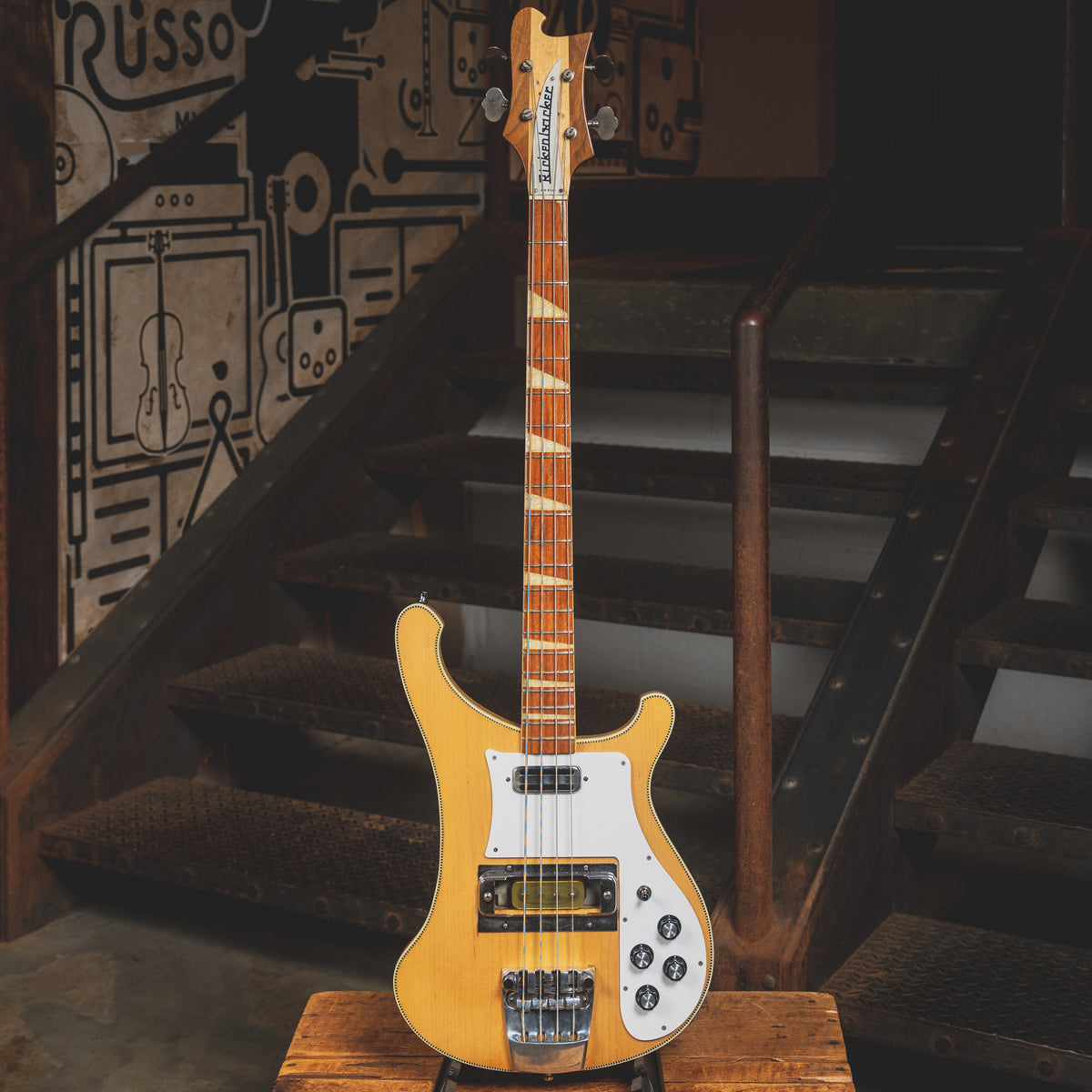 1969 Rickenbacker 4001 Bass Guitar, Mapleglo with OHSC - Used