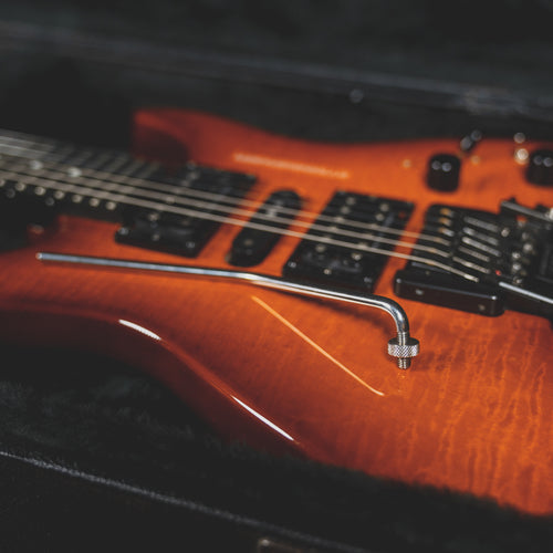 Steinberger 2002 GM7TA Electric Guitar, Red Flame With OHSC and Gig Bag - Used