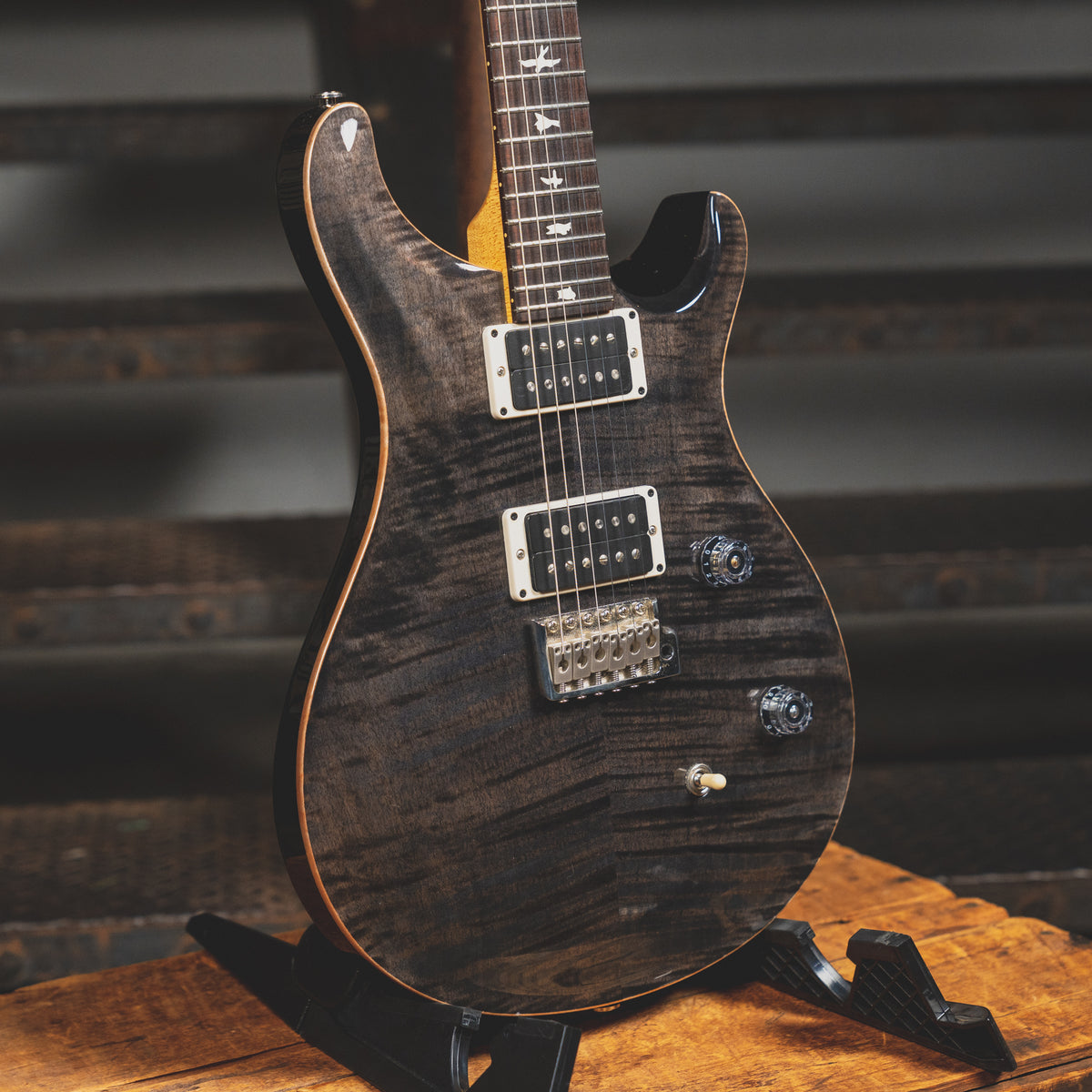 2017 PRS CE24 Electric Guitar, Smoke Burst with OGB - Used
