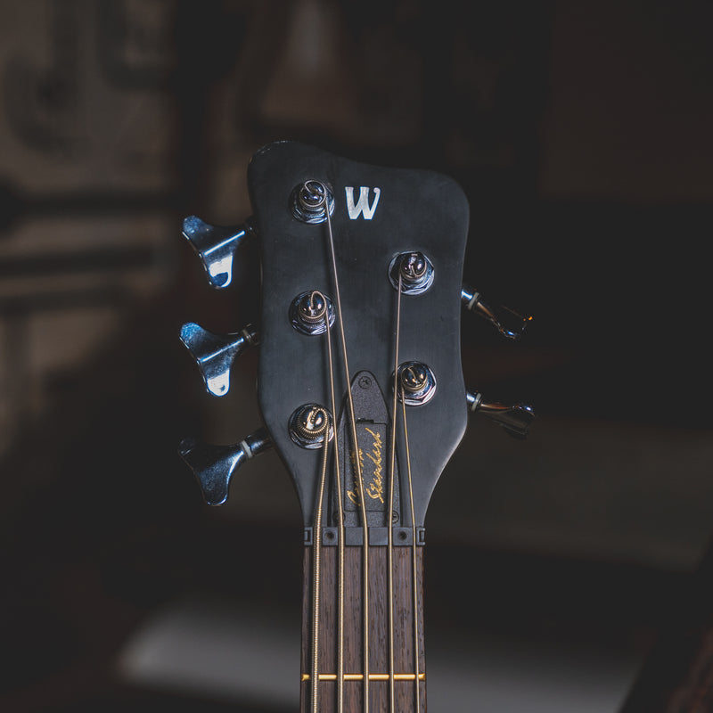Warwick 2004 Corvette Standard 5 String Bass Guitar, Natural With OHSC