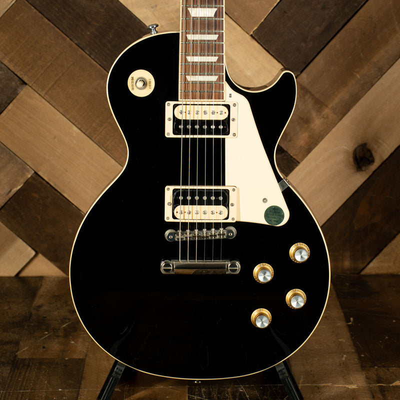 2022 Gibson Les Paul Classic Electric Guitar, Ebony with OHSC - Used