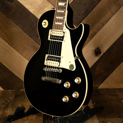 2022 Gibson Les Paul Classic Electric Guitar, Ebony with OHSC - Used