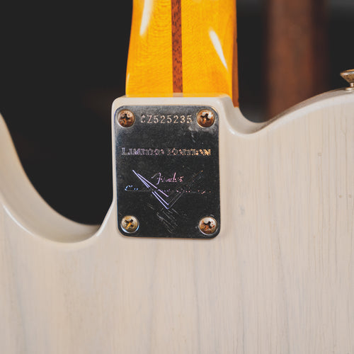 2015 Fender Custom Shop Limited '55 Esquire Electric Guitar, Relic White Blonde - Used