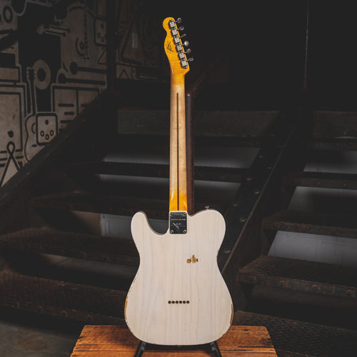 2015 Fender Custom Shop Limited '55 Esquire Electric Guitar, Relic White Blonde - Used