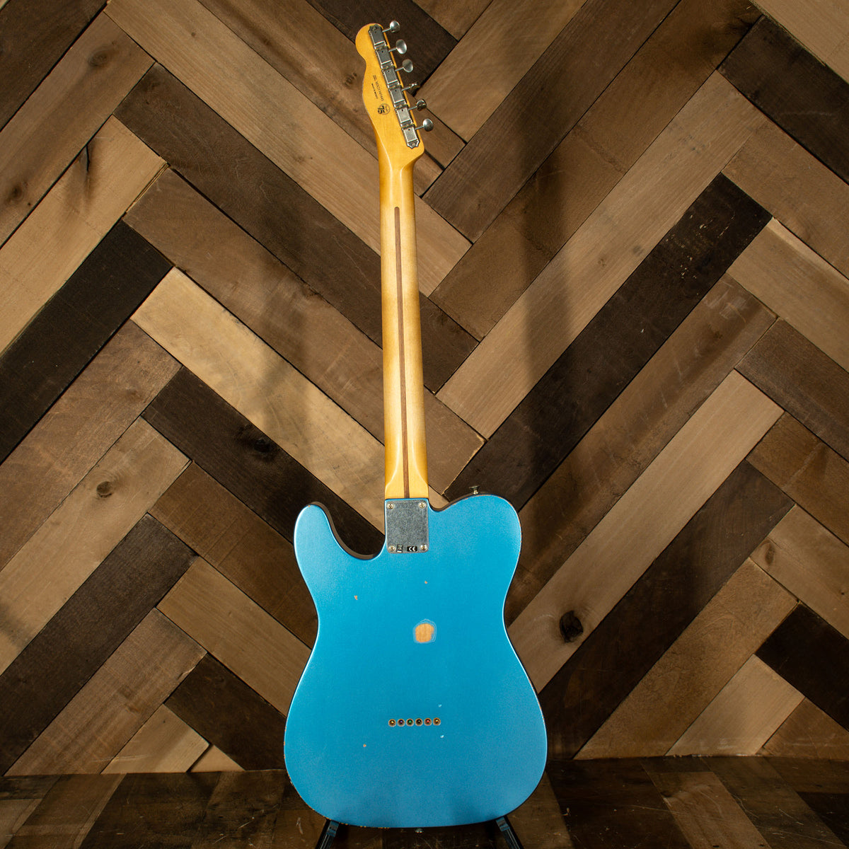 2021 Fender Vintera 50's Roadworn Telecaster Electric Guitar, Lake Placid Blue with Hard Case - Used