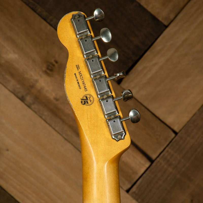 2021 Fender Vintera 50's Roadworn Telecaster Electric Guitar, Lake Placid Blue with Hard Case - Used