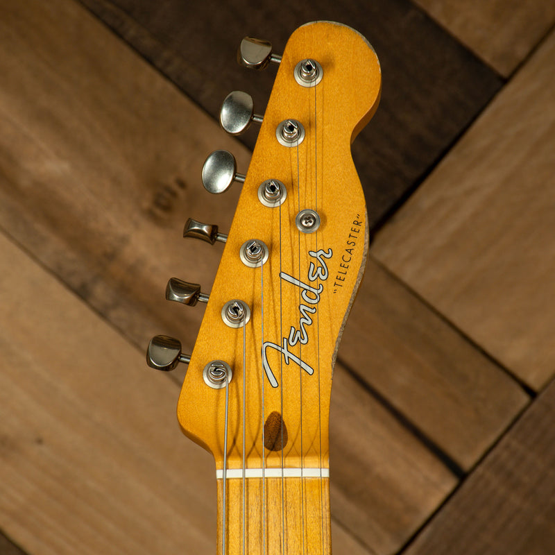 2021 Fender Vintera 50's Roadworn Telecaster Electric Guitar, Lake Placid Blue with Hard Case - Used