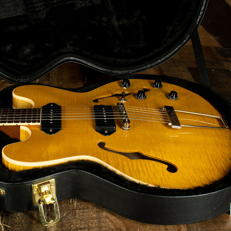 2021 Heritage H-530 Hollow Body Electric Guitar, Antique Natural with OHSC - Used