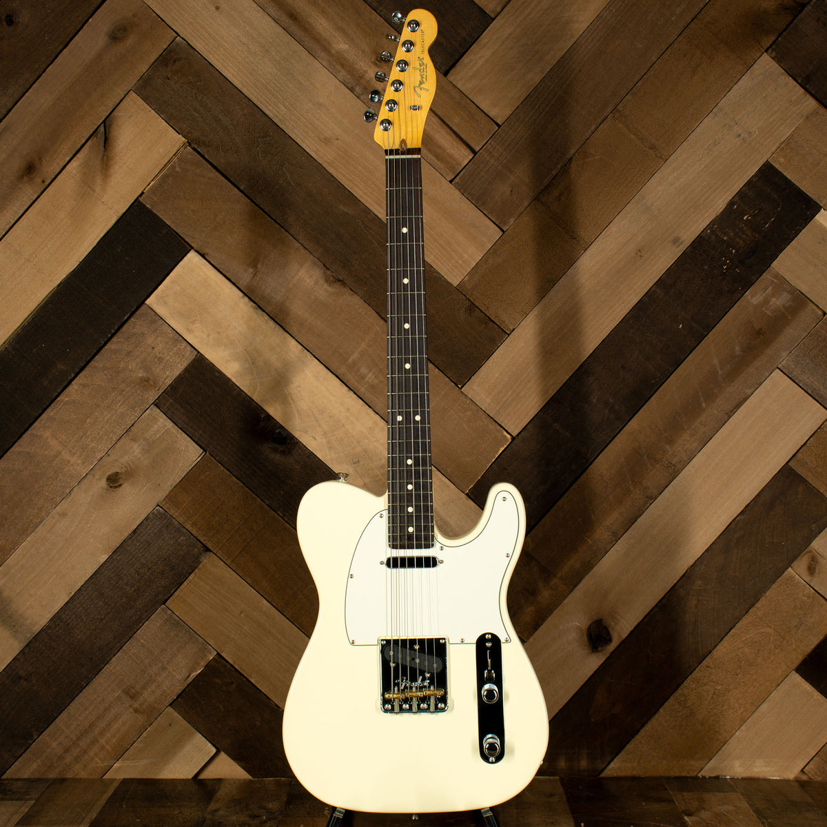 2021 Fender American Professional II Telecaster Electric Guitar, Olympic White, OHC - Used