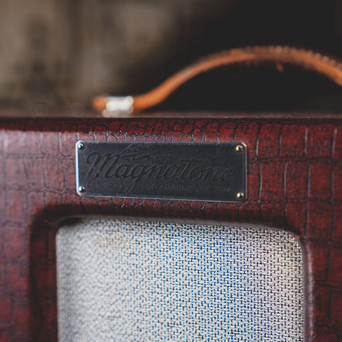 Magnatone 2012 Varsity Cathedral Combo Amplifier, Burgundy - Used