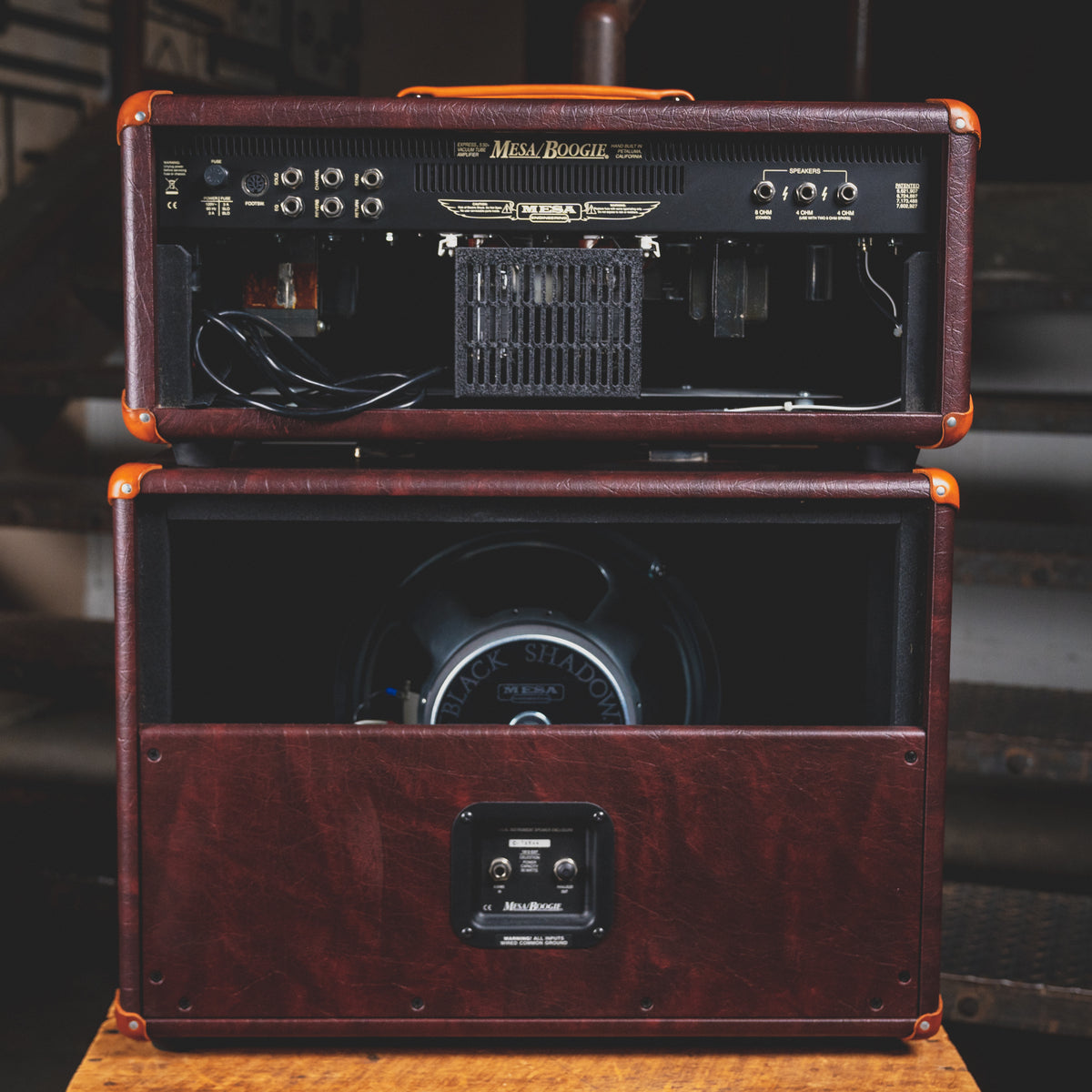 2014 Mesa Boogie Express 50 Amplifier Head and Matching 1x12" Cabinet, British Cabernet Bronco - Used