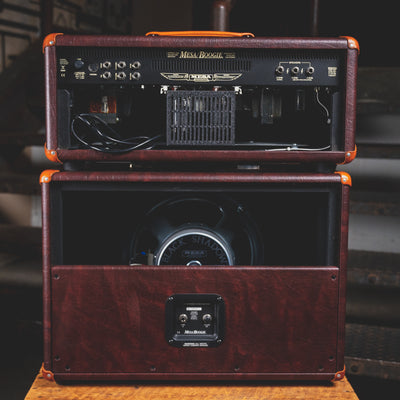 2014 Mesa Boogie Express 50 Amplifier Head and Matching 1x12" Cabinet, British Cabernet Bronco - Used
